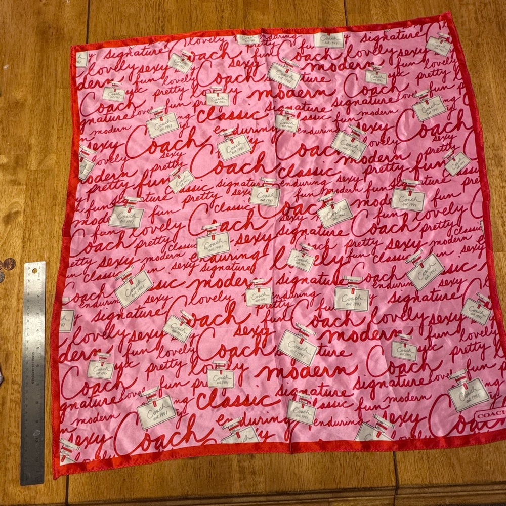 Vintage Coach silk scarf